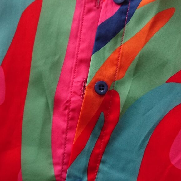 Vibrant Bold Color blouse and skirt set - Picture 5 of 14